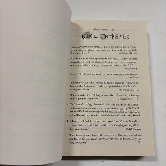 Girl in Pieces by Kathleen Glasgow 2018, Trade Paperback. Nice Condition! - Picture 5 of 7